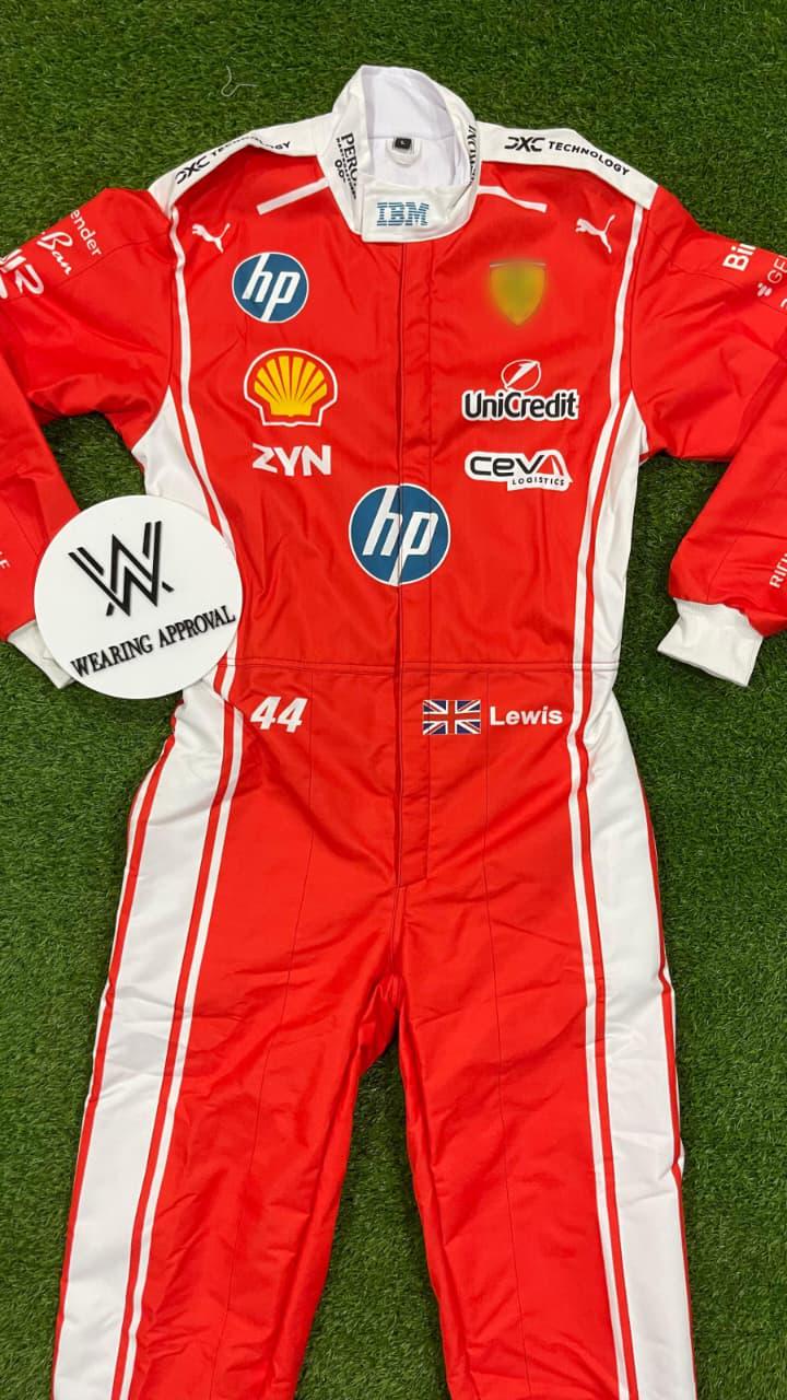 Custom F1 Racing Suit Inspired by Lewis Hamilton |Motorsport Cosplay Jumpsuit, Formula 1 Costume
