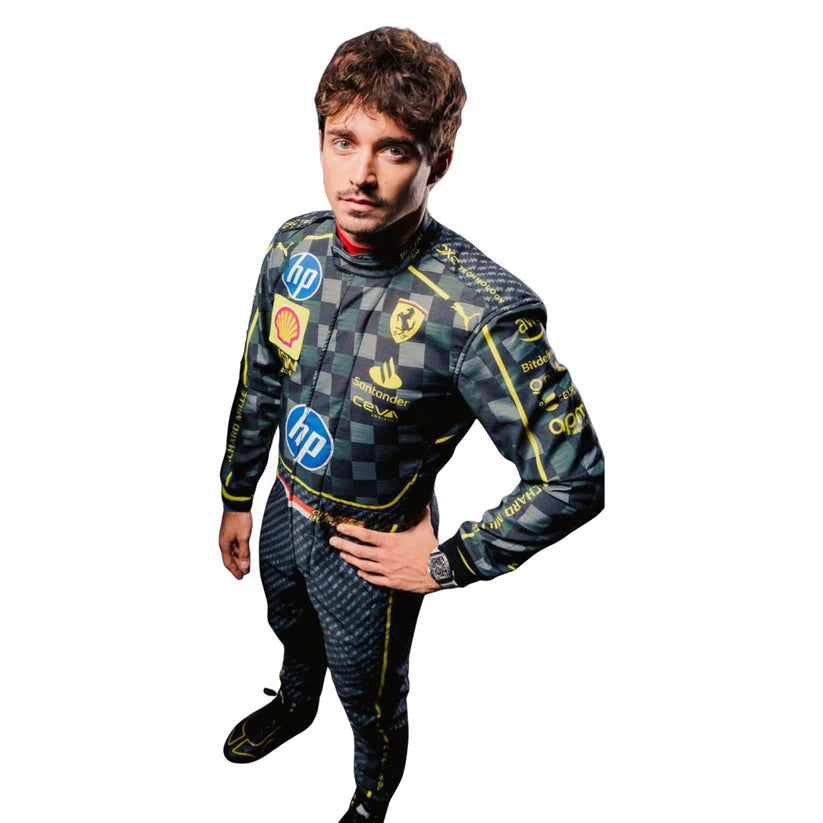 Charles Leclerc Ferrari 2024 HP Italy GP F1 Racing Suit