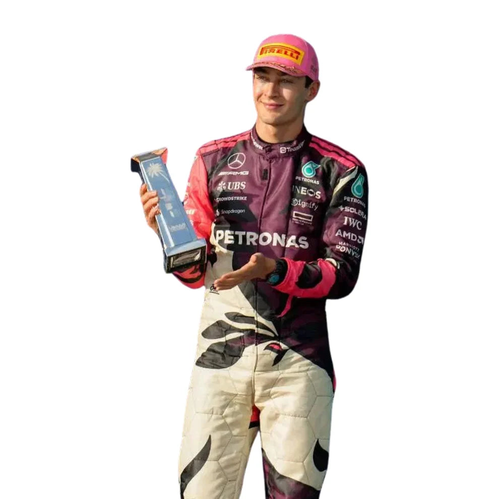 George Russell Mercedes 2025 Miami GP F1 Racing Suit