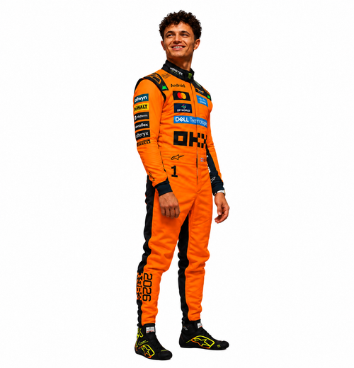 2026 McLaren Lando Norris F1 Racing Suit New Edition – Papaya Orange Formula 1 Replica Race Suit
