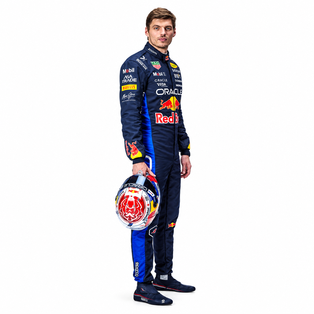2026 Red Bull Max Verstappen F1 Racing Suit New Edition – Navy Blue Formula 1 Replica Race Suit