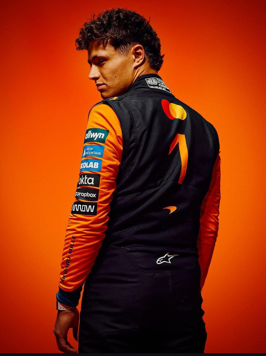 F1 Lando Norris Inspired Suit – F1 Racing Fan Gear – Motorsport Costume