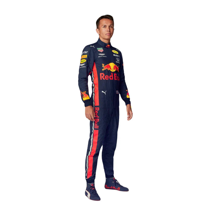 Alexander Albon Red Bull 2019 F1 Racing Suit on a white background