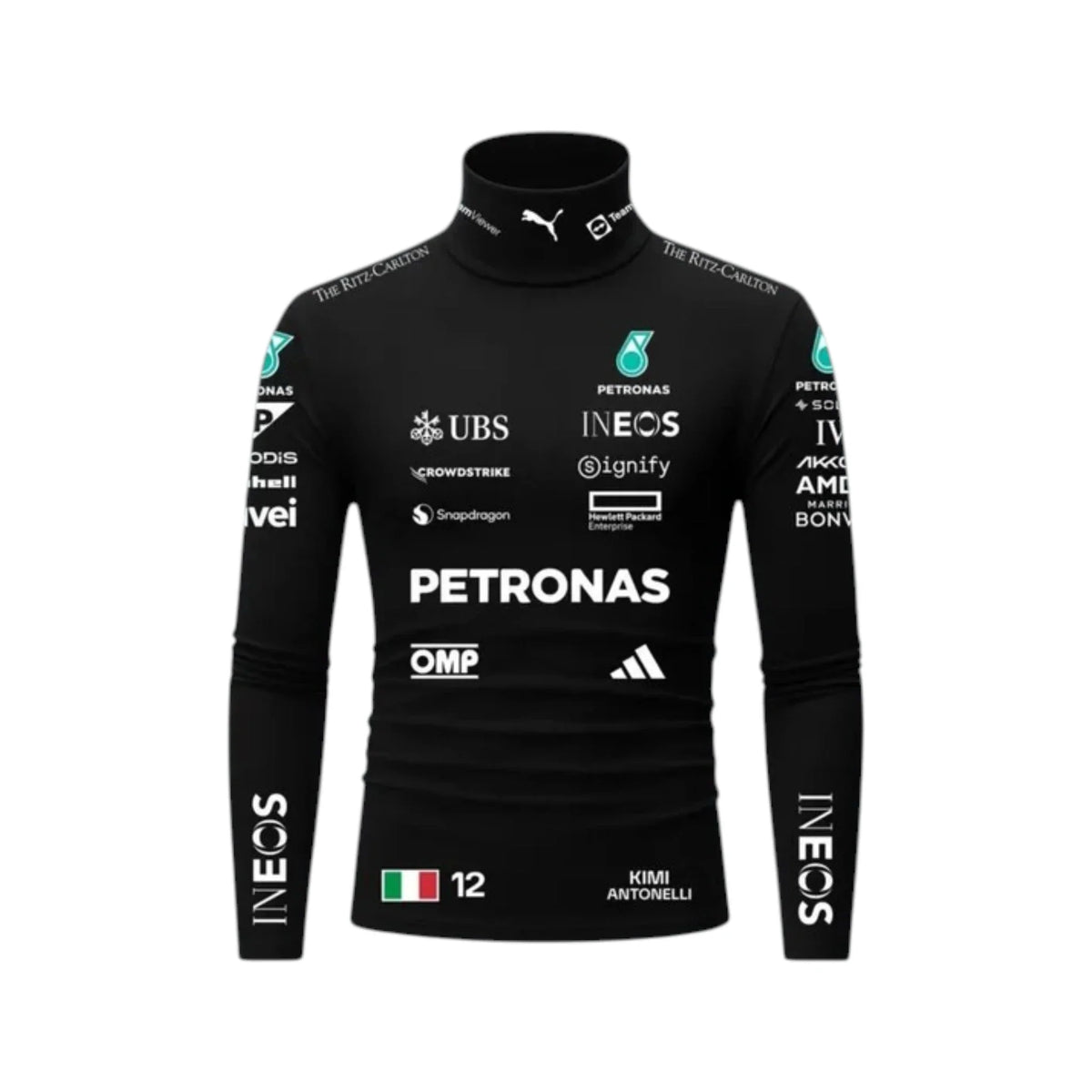 Andrea Kimi Antonelli 2026 Mercedes-AMG Petronas F1 Undershirt - Reaxion Racegear image 1
