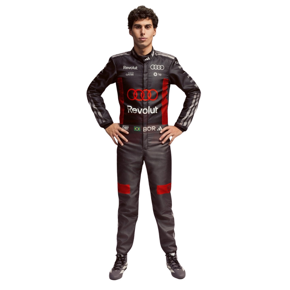 Audi 2026 F1 Racing Suit Gabriel Bortoleto on a white background