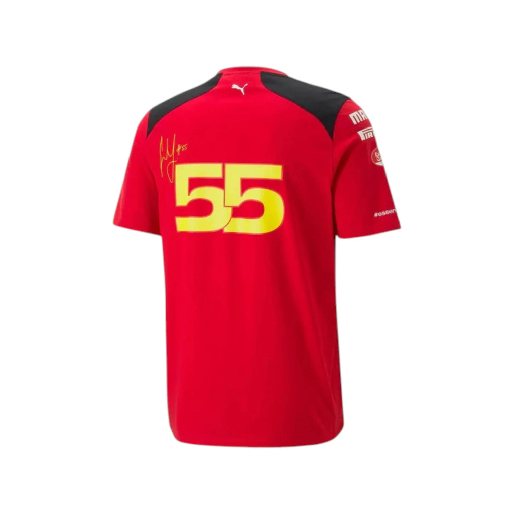 Carlos Sainz 2023 Ferrari F1 Racing Driver T-Shirt - Reaxion Racegear image 2