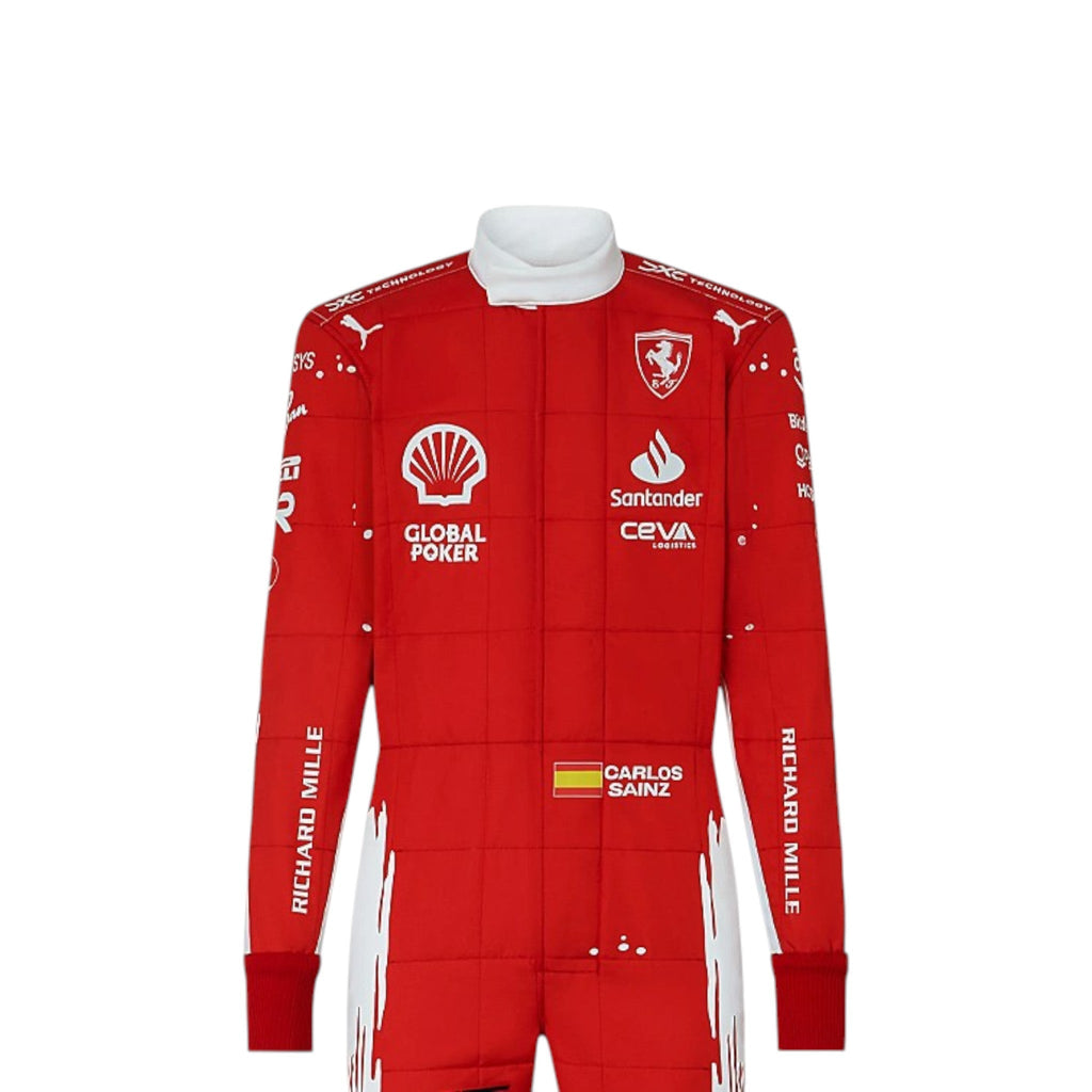 Carlos Sainz 2023 Ferrari (Las Vegas GP Special Edition) F1 Race Suit - Reaxion Racegear image 1