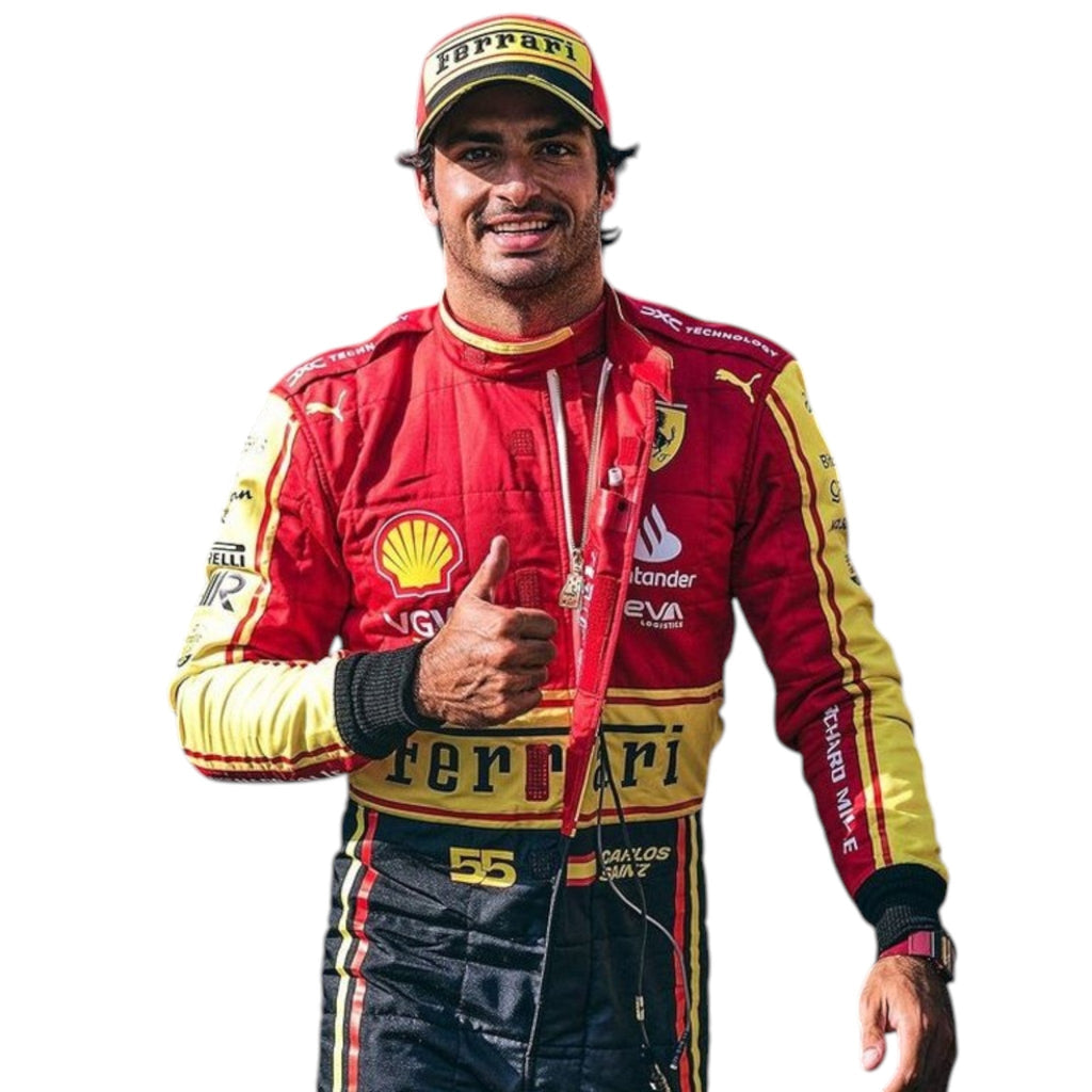 Carlos Sainz 2023 Ferrari Monza GP F1 Race Suit - Reaxion Racegear image 1