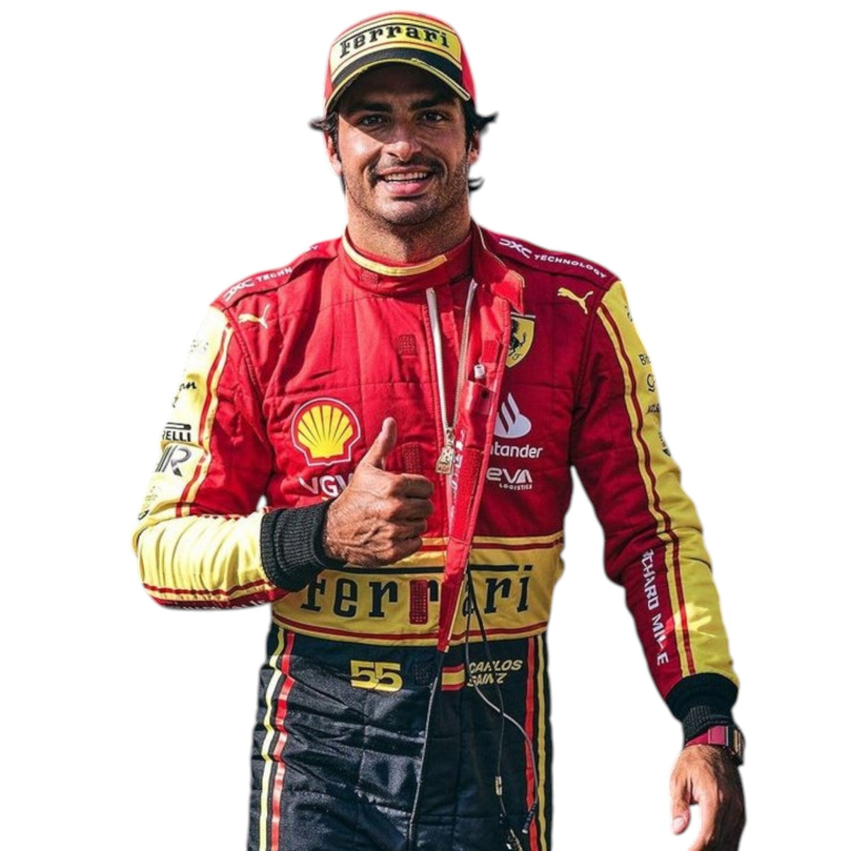 Carlos Sainz 2023 Ferrari Monza GP F1 Race Suit - Reaxion Racegear image 1