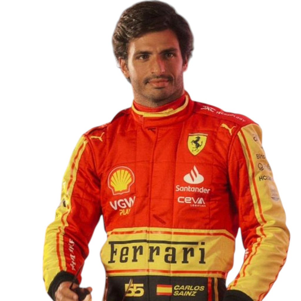 Carlos Sainz 2023 Ferrari Monza GP F1 Race Suit - Reaxion Racegear image 2