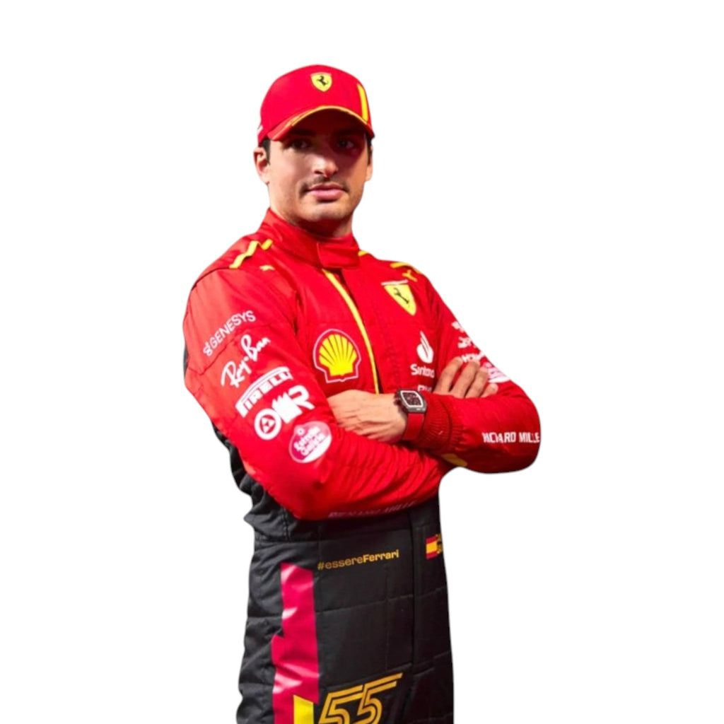 Carlos Sainz 2023 Ferrari Spain GP F1 Race Suit - Reaxion Racegear image 1