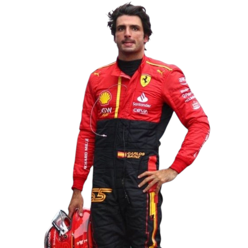 Carlos Sainz 2023 Ferrari Spain GP F1 Race Suit - Reaxion Racegear image 2