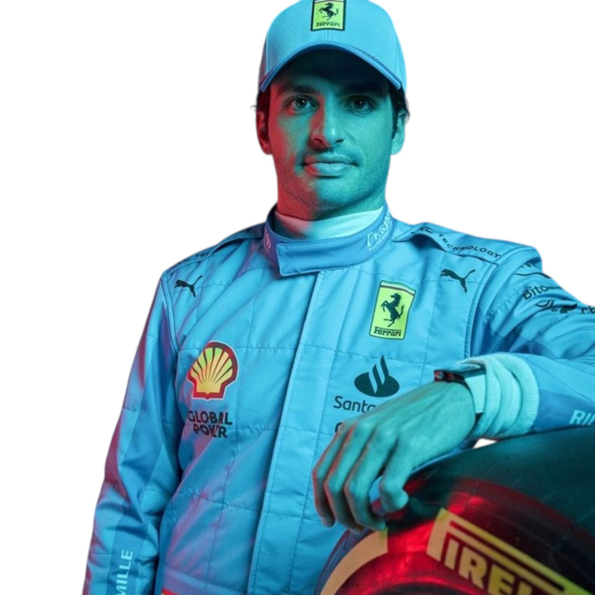 Carlos Sainz 2024 Ferrari Miami GP F1 Race Suit - Reaxion Racegear image 1