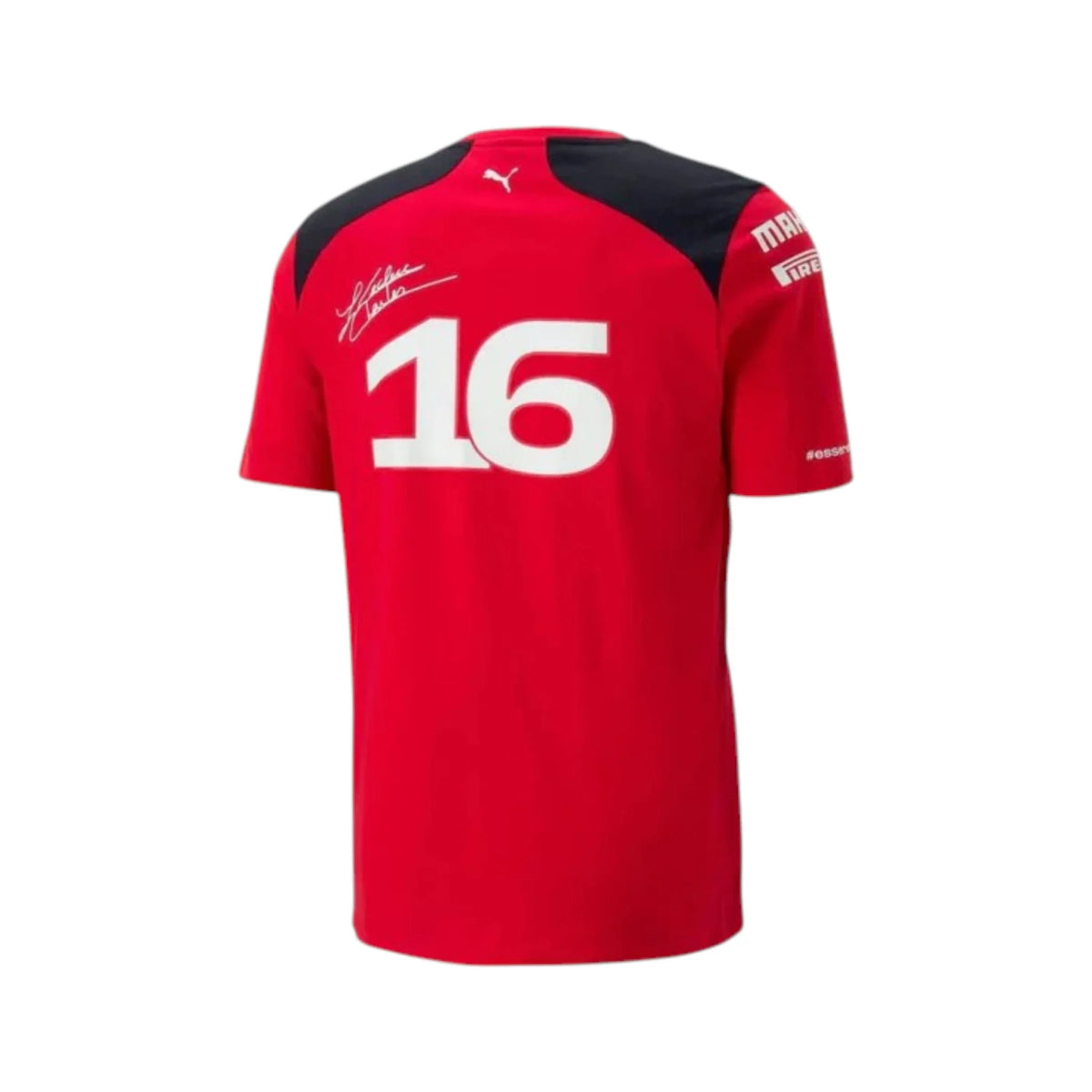 Charles Leclerc 2023 Ferrari F1 Racing Driver T-Shirt - Reaxion Racegear image 2