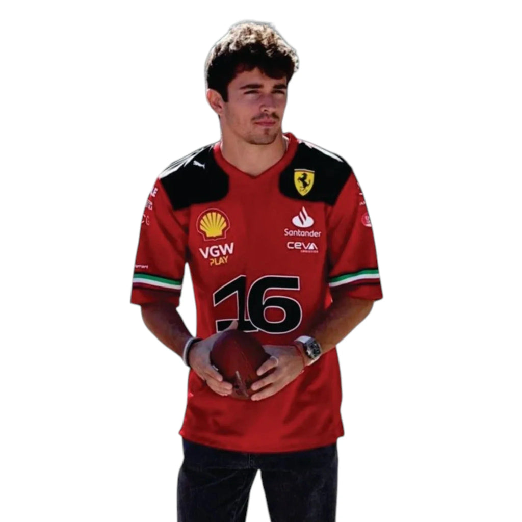 Charles Leclerc 2023 Ferrari F1 Racing T-Shirt - Reaxion Racegear image 2