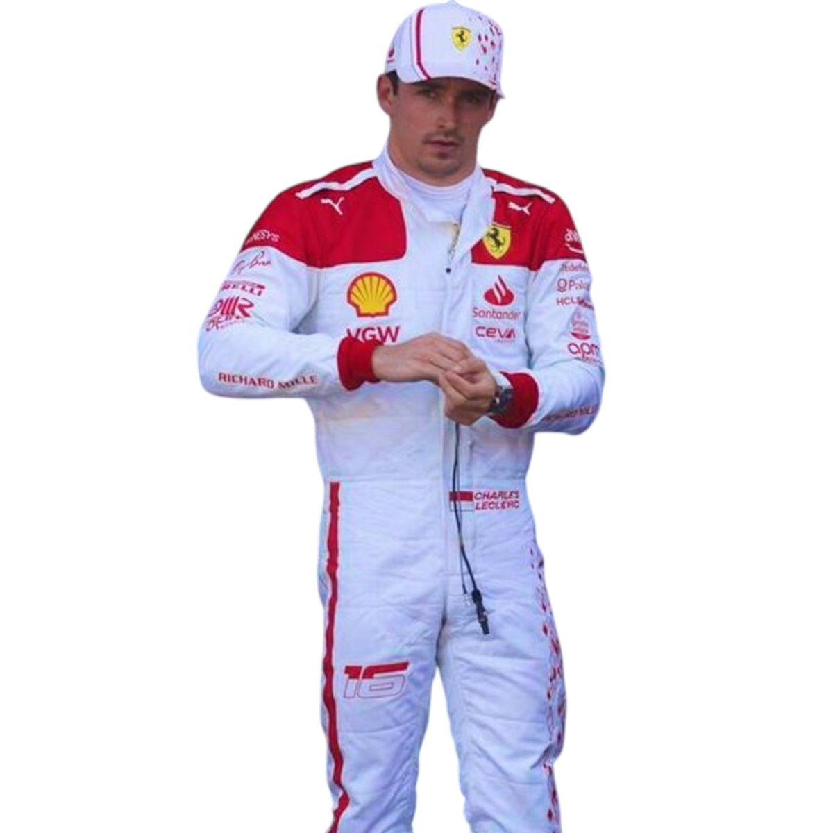 Charles Leclerc 2023 Ferrari Monaco GP F1 Race Suit - Reaxion Racegear image 1