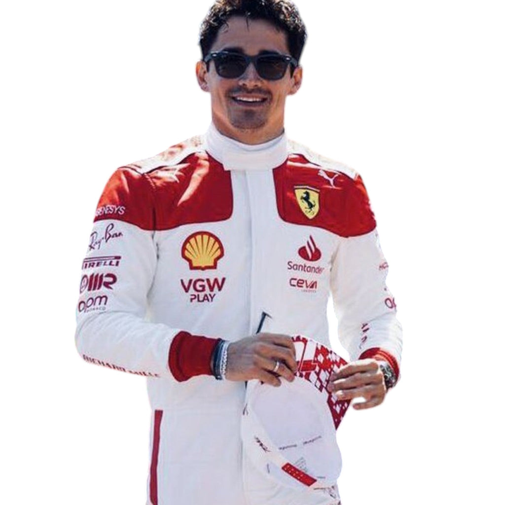 Charles Leclerc 2023 Ferrari Monaco GP F1 Race Suit - Reaxion Racegear image 3