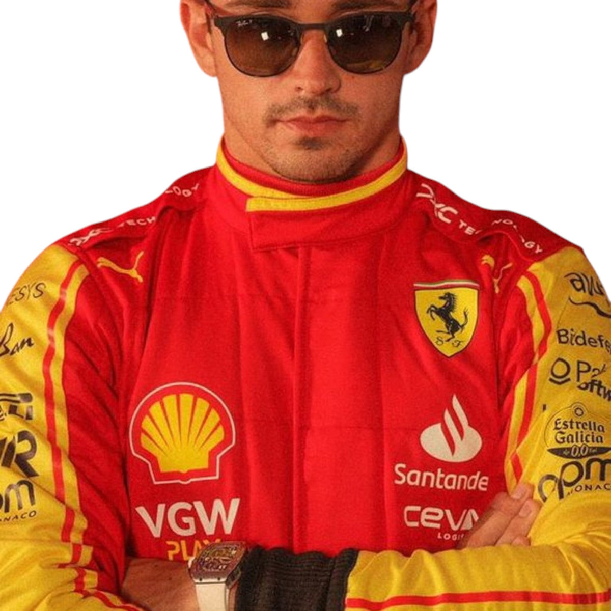 Charles Leclerc 2023 Ferrari Monza GP F1 Race Suit - Reaxion Racegear image 4