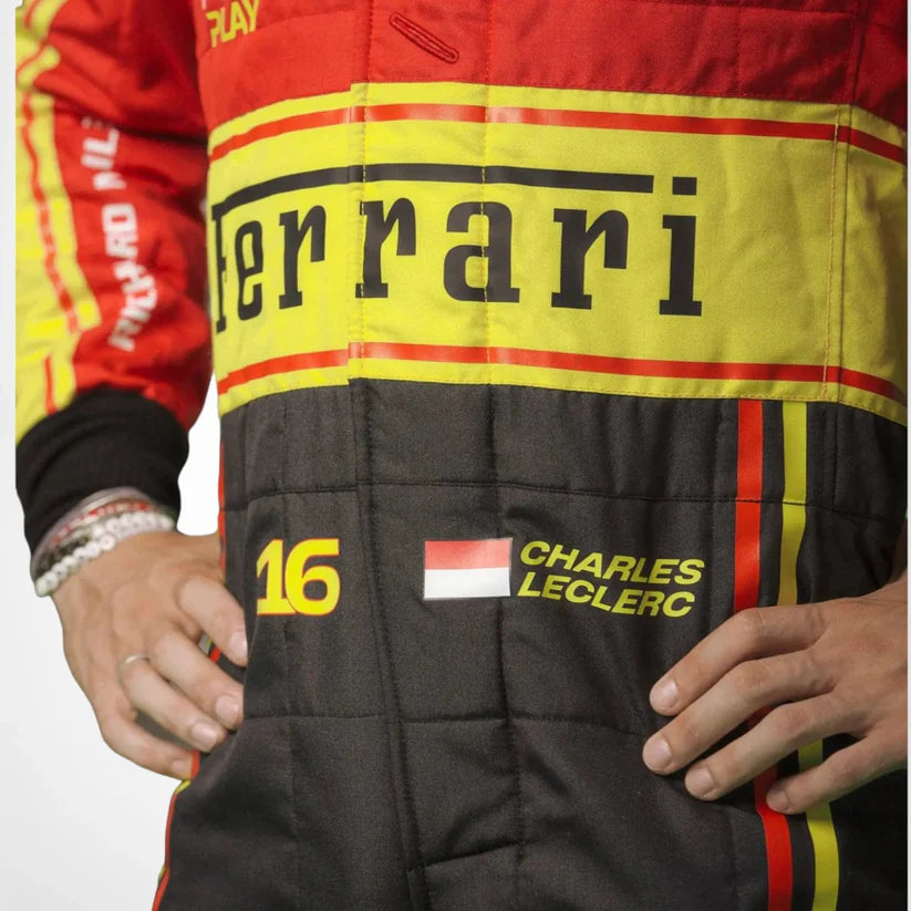 Charles Leclerc Ferrari 2023 Monza Special Edition F1 Racing Suit