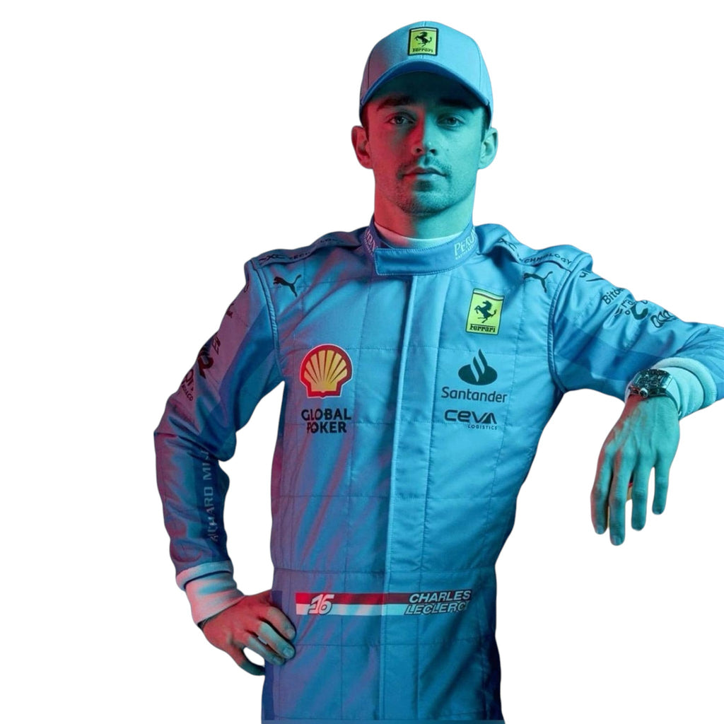 Charles Leclerc 2024 Ferrari Miami GP F1 Race Suit - Reaxion Racegear image 1