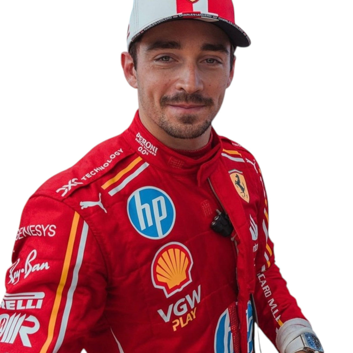 Charles Leclerc 2024 Ferrari Monaco GP F1 Race Suit - Reaxion Racegear image 6