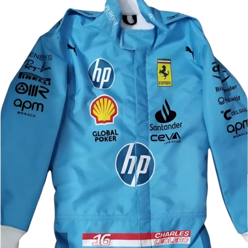 Charles Leclerc Ferrari 2024 Miami Grand Prix F1 Racing Suit
