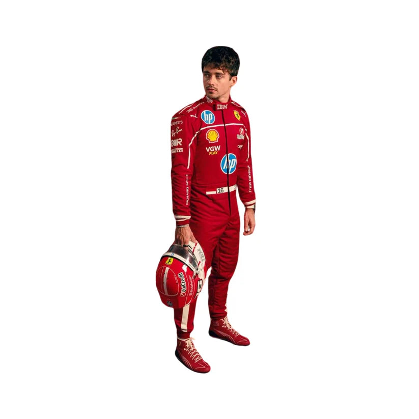 Charles Leclerc Ferrari 2025 F1 Racing Suit