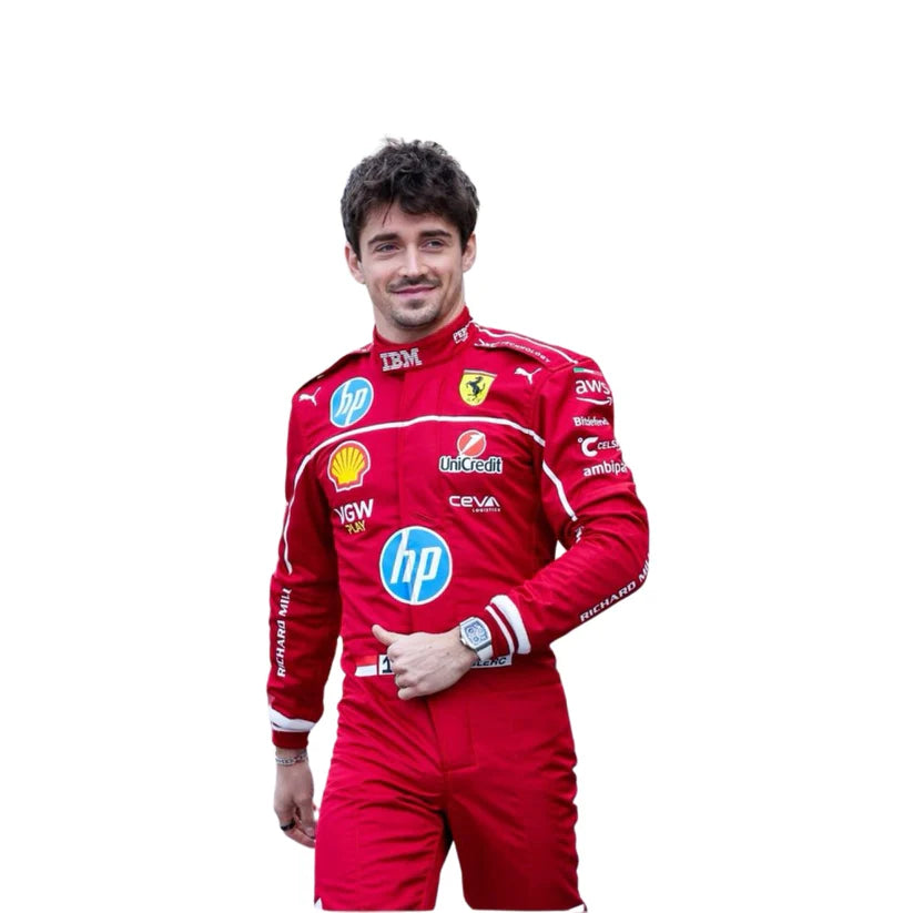 Charles Leclerc Ferrari 2025 F1 Racing Suit