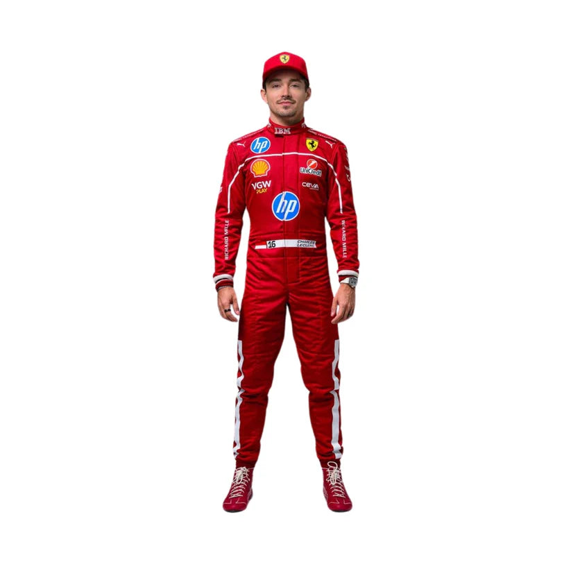 Charles Leclerc Ferrari 2025 F1 Racing Suit