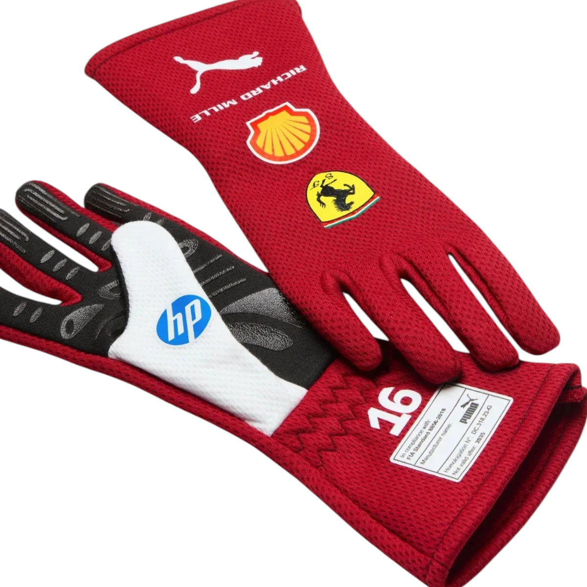 Charles Leclerc 2025 Ferrari F1 Racing Gloves - Reaxion Racegear image 3