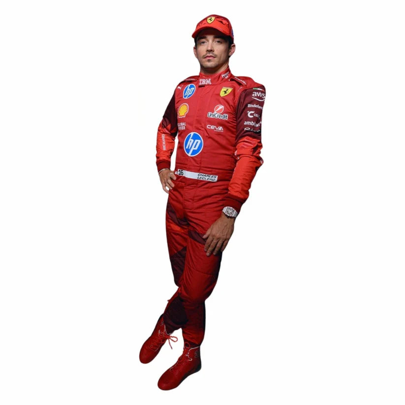 Charles Leclerc Ferrari 2025 Las Vegas GP F1 Racing Suit