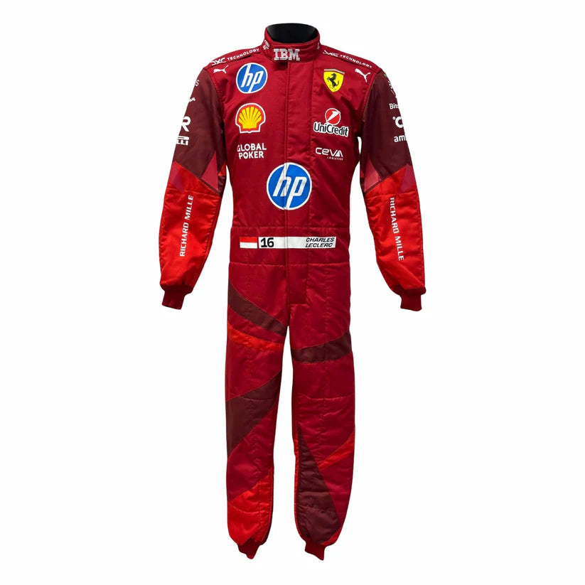 Charles Leclerc Ferrari 2025 Las Vegas GP F1 Racing Suit
