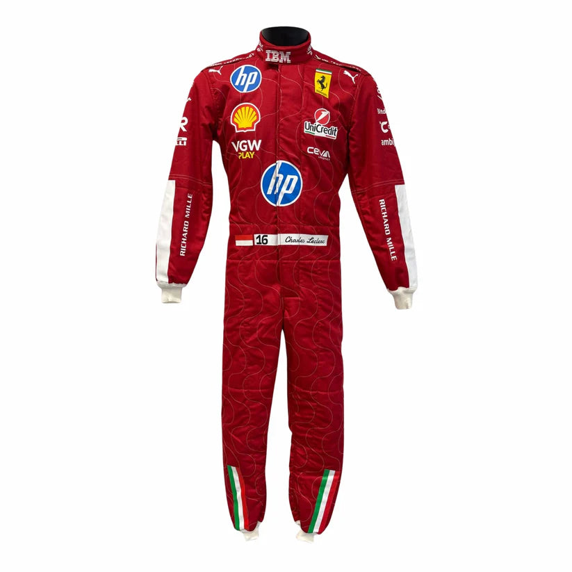 Charles Leclerc Ferrari 2025 Monza GP F1 Racing Suit
