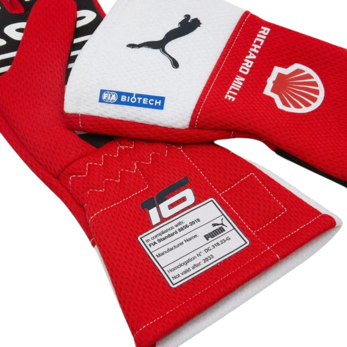 Charles Leclerc Ferrari F1 Racing Gloves - Reaxion Racegear image 2