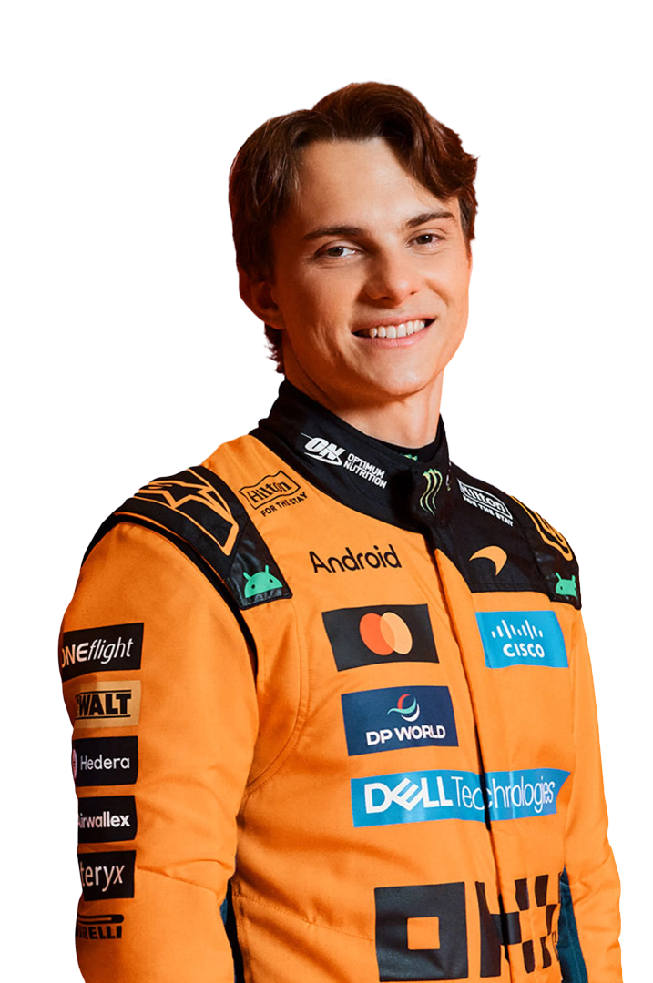 Close up of 2026 McLaren Oscar Piastri F1 Racing Suit