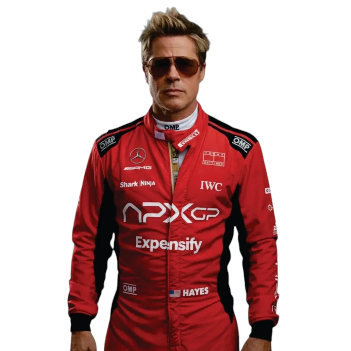 F1 Movie Sonny Hayes (Brad Pitt) 2025 F1 Race Suit (Red) - Reaxion Racegear image 2