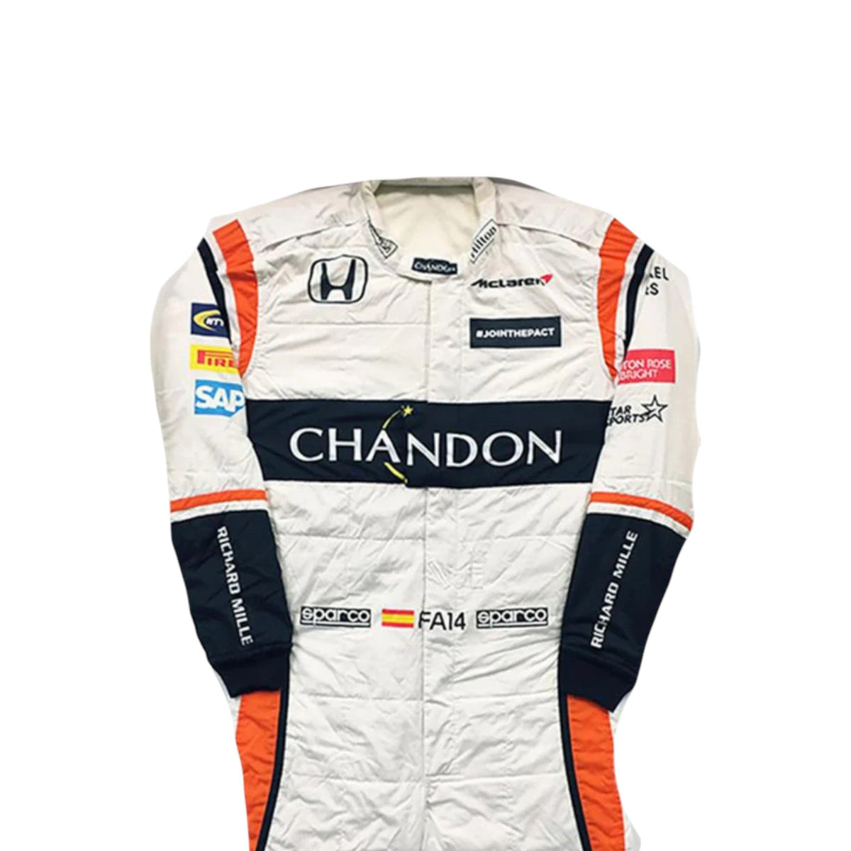 Fernando Alonso 2017 Mclaren F1 Race Suit - Reaxion Racegear image 1