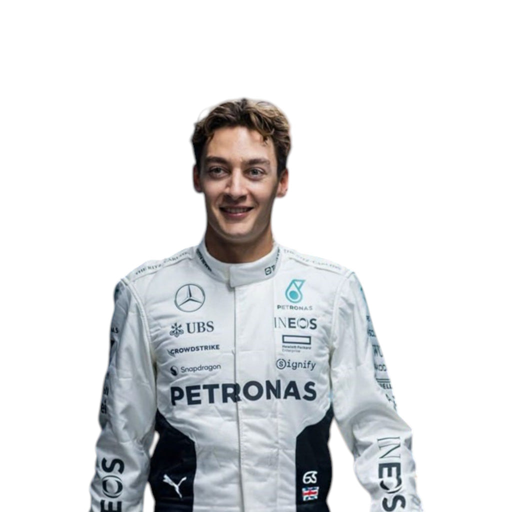 George Russel 2024 Mercedes-AMG Petronas Qatar GP F1 Race Suit - Reaxion Racegear image 1