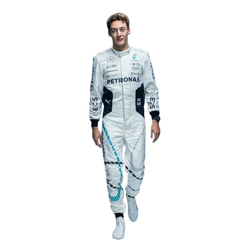 George Russell Mercedes 2024 Qatar GP F1 Racing Suit