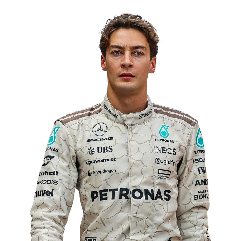 George Russell  Mercedes 2025 USA Austin GP F1 Racing Suit