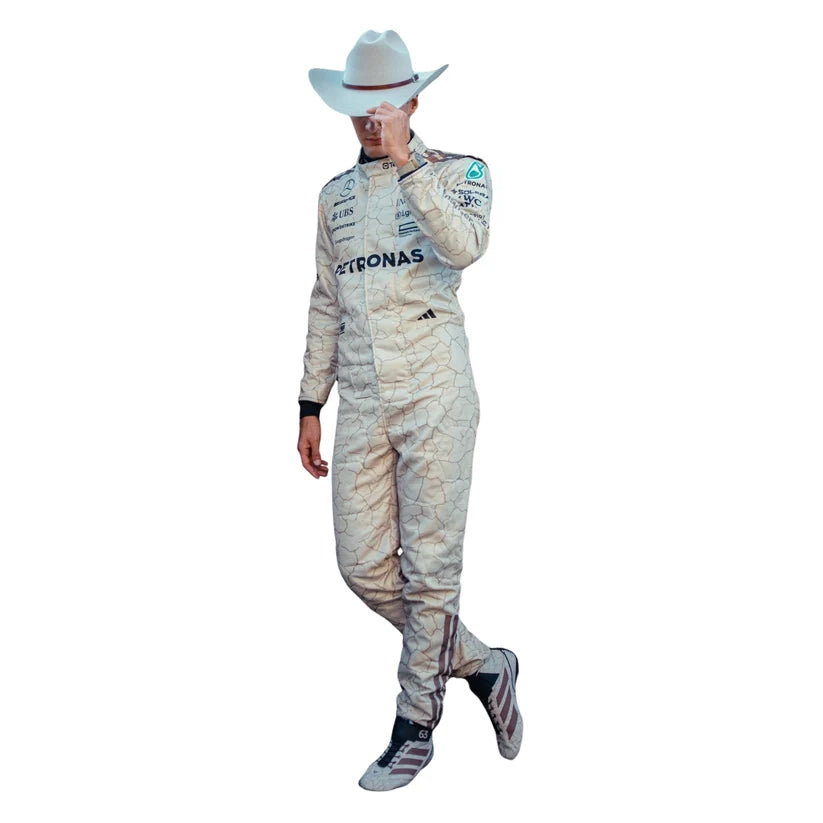 George Russell  Mercedes 2025 USA Austin GP F1 Racing Suit