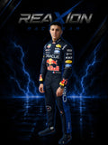 Isack Hadjar 2026 Red Bull F1 racing suit full body view with team branding