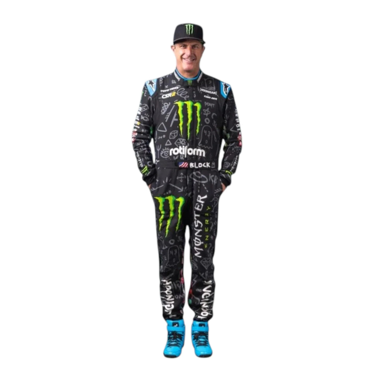 Ken Block 2022 Monster Go Kart Racing Suit - Reaxion Racegear image 1