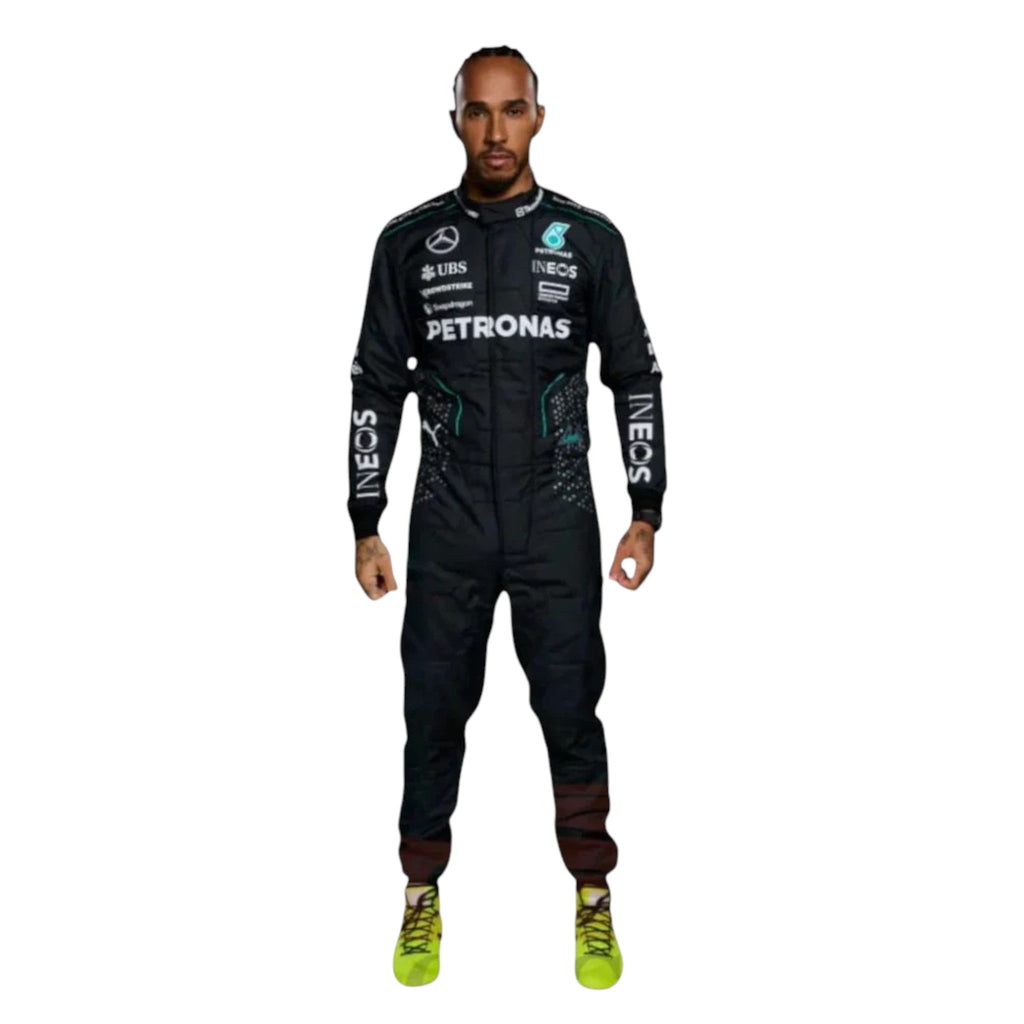 Lewis Hamilton 2024 Mercedes AMG Petronas F1 Race Suit - Reaxion Racegear image 1