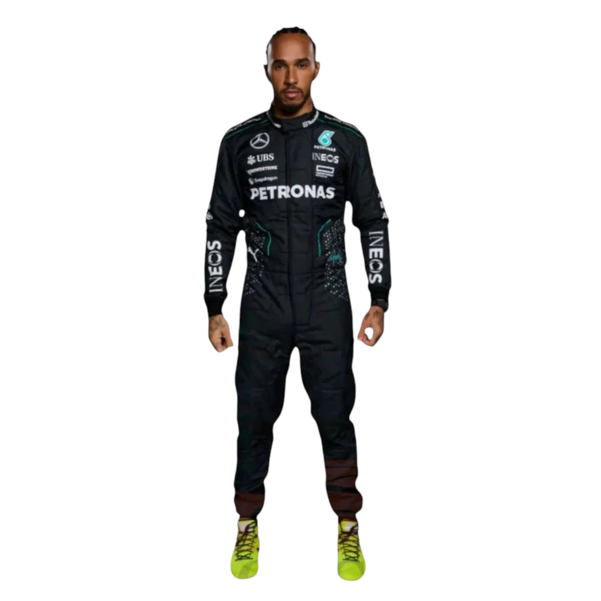 Lewis Hamilton 2024 Mercedes AMG Petronas F1 Race Suit - Reaxion Racegear image 1