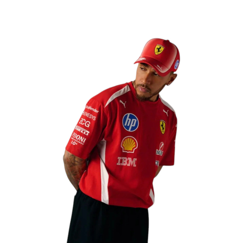 Lewis Hamilton 2025 Ferrari F1 Racing T-Shirt - Reaxion Racegear image 3