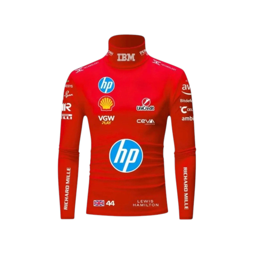 Lewis Hamilton 2025 Ferrari F1 Undershirt (Red) - Reaxion Racegear image 1