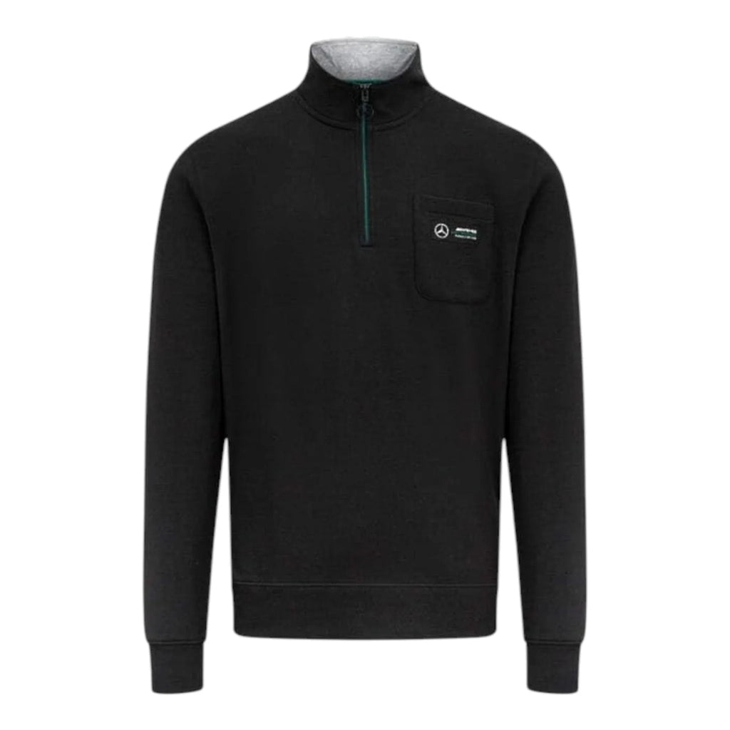 Mercedes-AMG Petronas Quarter Zip Pocket F1 Sweatshirt - Reaxion Racegear image 1