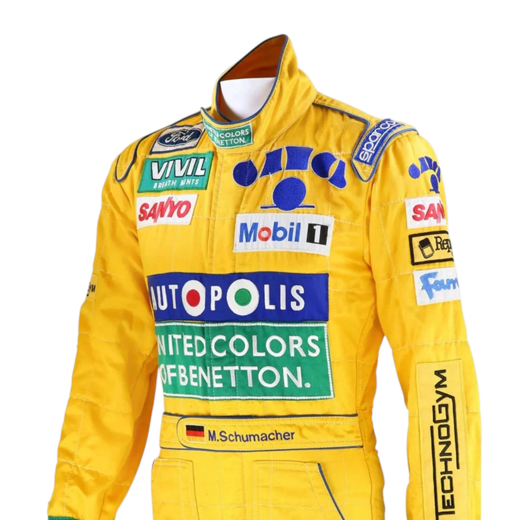 Michael Schumacher 1992 Benetton Belgian GP F1 Racing Suit - Reaxion Racegear image 4