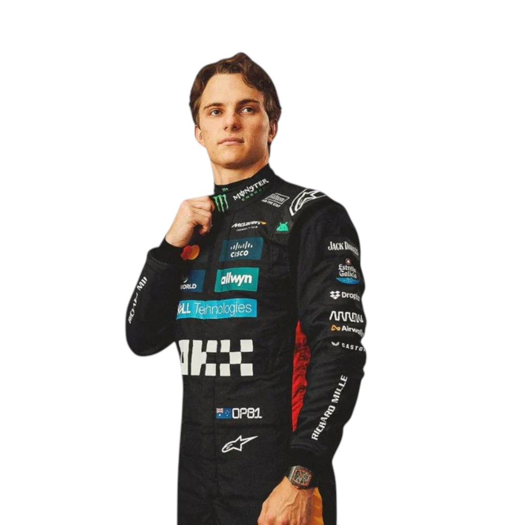 Oscar Piastri 2025 Mclaren Silverstone British F1 Race Suit - Reaxion Racegear image 2
